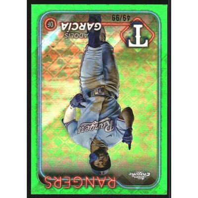2024 Topps Chrome Logofractor Green Refractors #114 Adolis Garcia