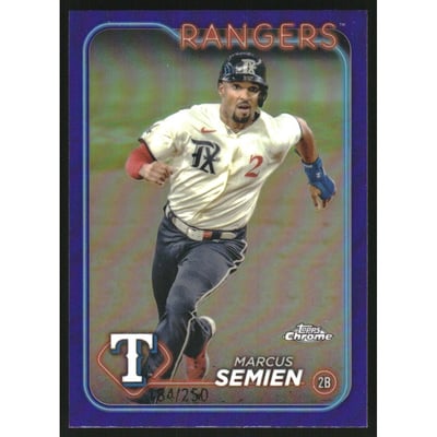 2024 Topps Chrome Purple Refractors #102 Marcus Semien