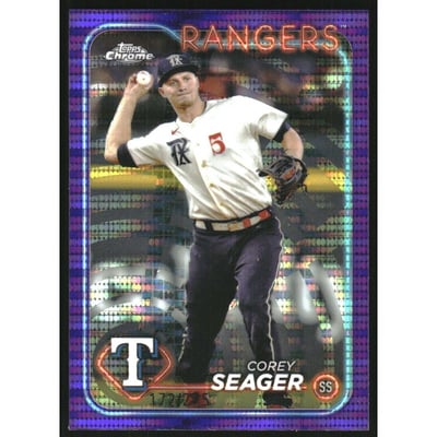 2024 Topps Chrome Purple Sonar Refractors #100 Corey Seager