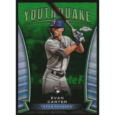 2024 Topps Chrome Youthquake Green Refractors #YQ14 Evan Carter