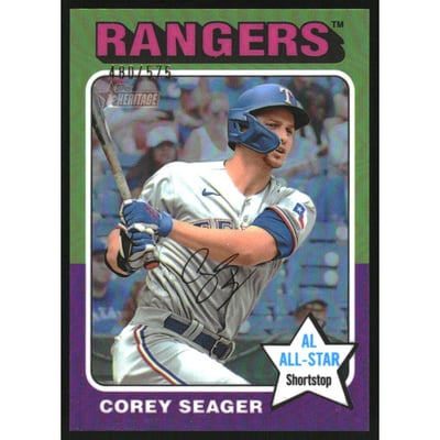 2024 Topps Heritage Chrome Refractors #400 Corey Seager