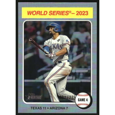 2024 Topps Heritage Chrome Silver Refractors #464 Marcus Semien HN/225