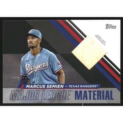2024 Topps Major League Material Black #MLMMS Marcus Semien