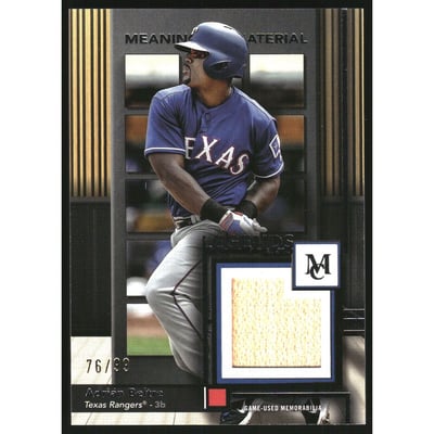 2024 Topps Museum Collection Meaningful Material Legend Relics #MMRLAB Adrian Beltre