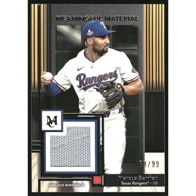 2024 Topps Museum Collection Meaningful Material Relics #MMRMSE Marcus Semien
