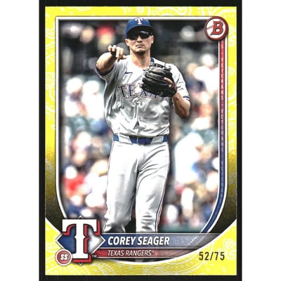 2025 Bowman Yellow Pattern #38 Corey Seager