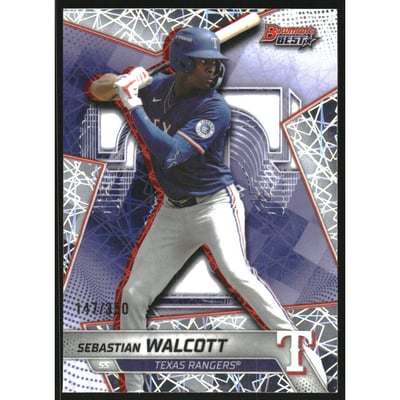 2025 Bowman's Best Top Prospects Lazer Refractors #TP25 Sebastian Walcott