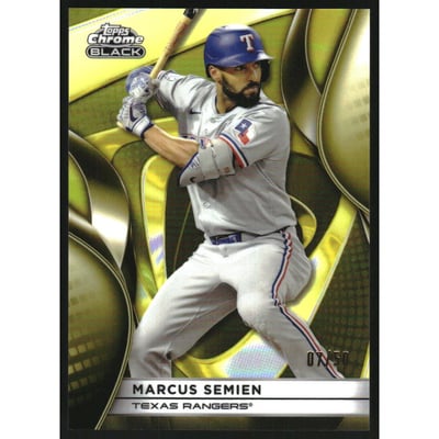 2025 Topps Chrome Black Gold Refractors #124 Marcus Semien