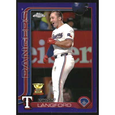 2025 Topps Chrome Purple Refractors #68 Wyatt Langford