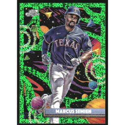 2025 Topps Cosmic Chrome Green Space Dust Refractors #70 Marcus Semien