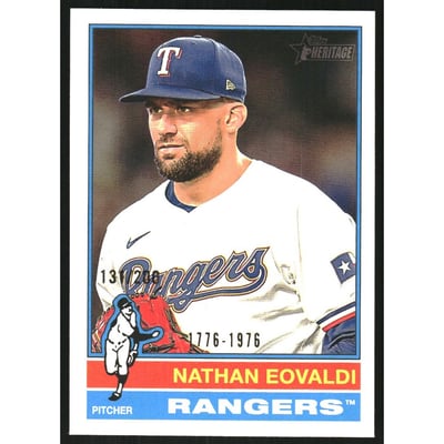 2025 Topps Heritage Bicentennial #34 Nathan Eovaldi