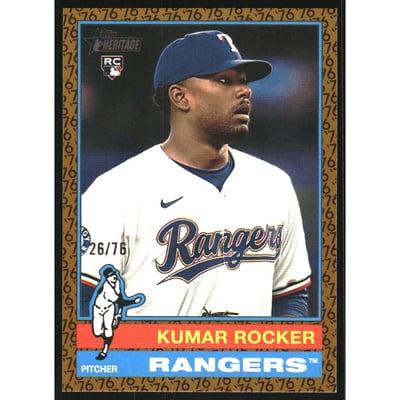 2025 Topps Heritage Color of the Year #179 Kumar Rocker
