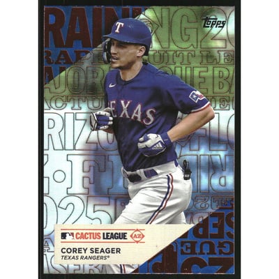 2025 Topps Training Grounds Blue Foil #TG14 Corey Seager