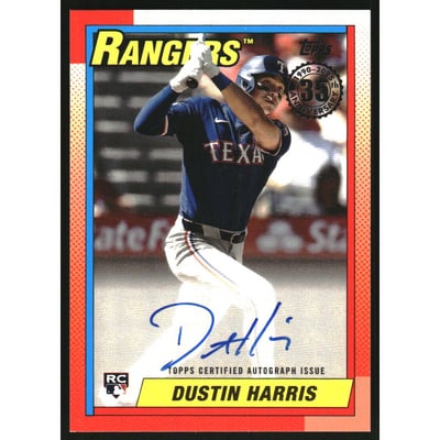 2025 Topps Update '90 Topps Autographs #90B2DHA Dustin Harris