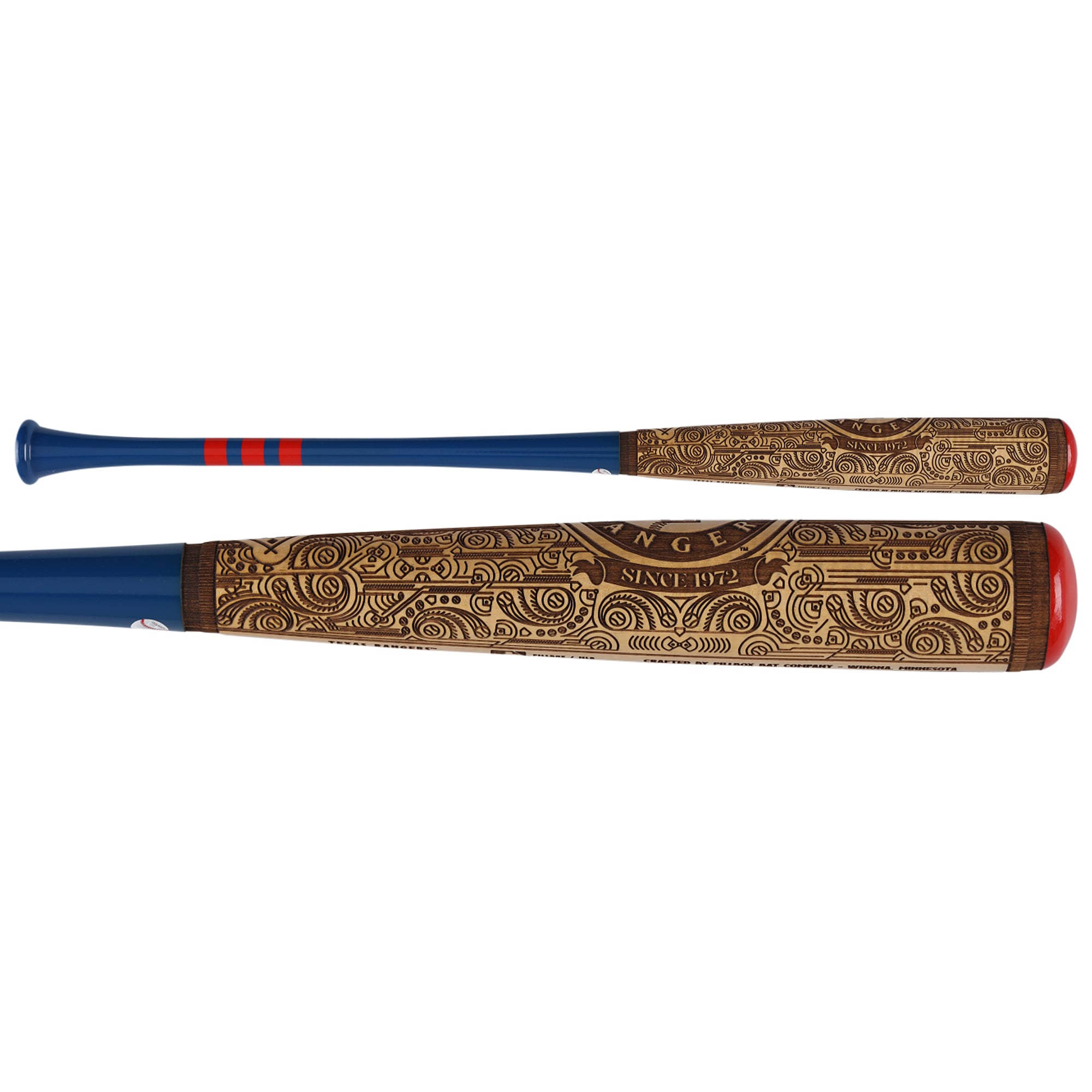Bâton de baseball Pillbox Bat Company Mural Series autographié par Adrian Beltre, Texas Rangers, avec inscription « HOF 2024 » - Édition limitée à 5 exemplaires