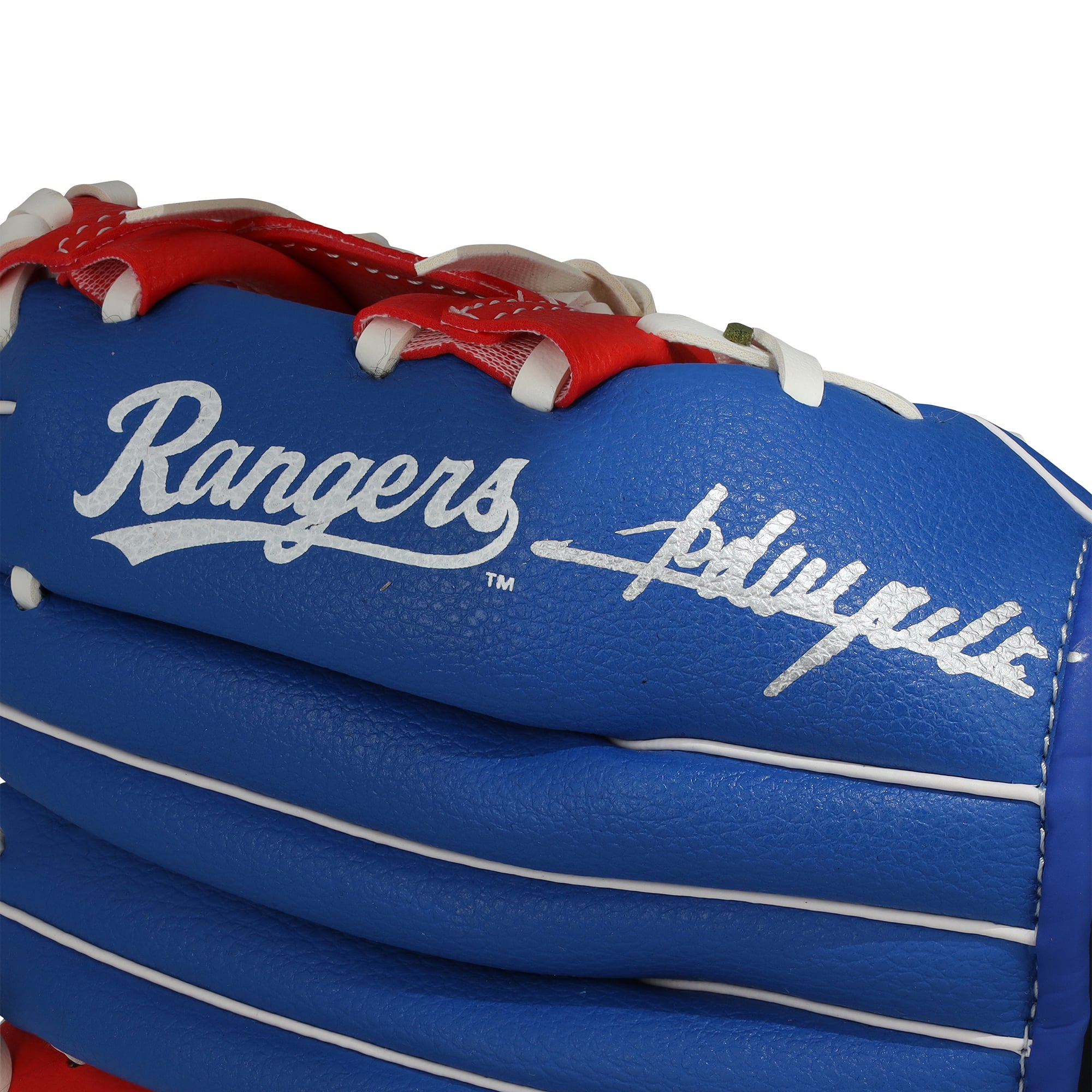 Gant de collection Rawlings 10" autographié par Adrian Beltre, Texas Rangers, avec logo de l'équipe