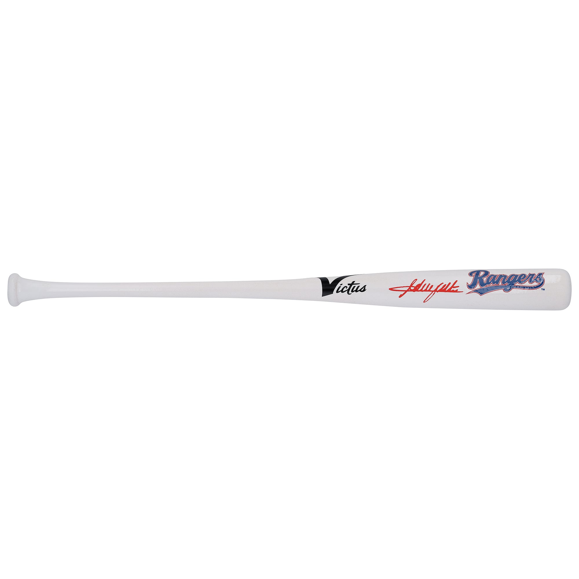 Bâton miniature Victus autographié par Adrian Beltre, Texas Rangers