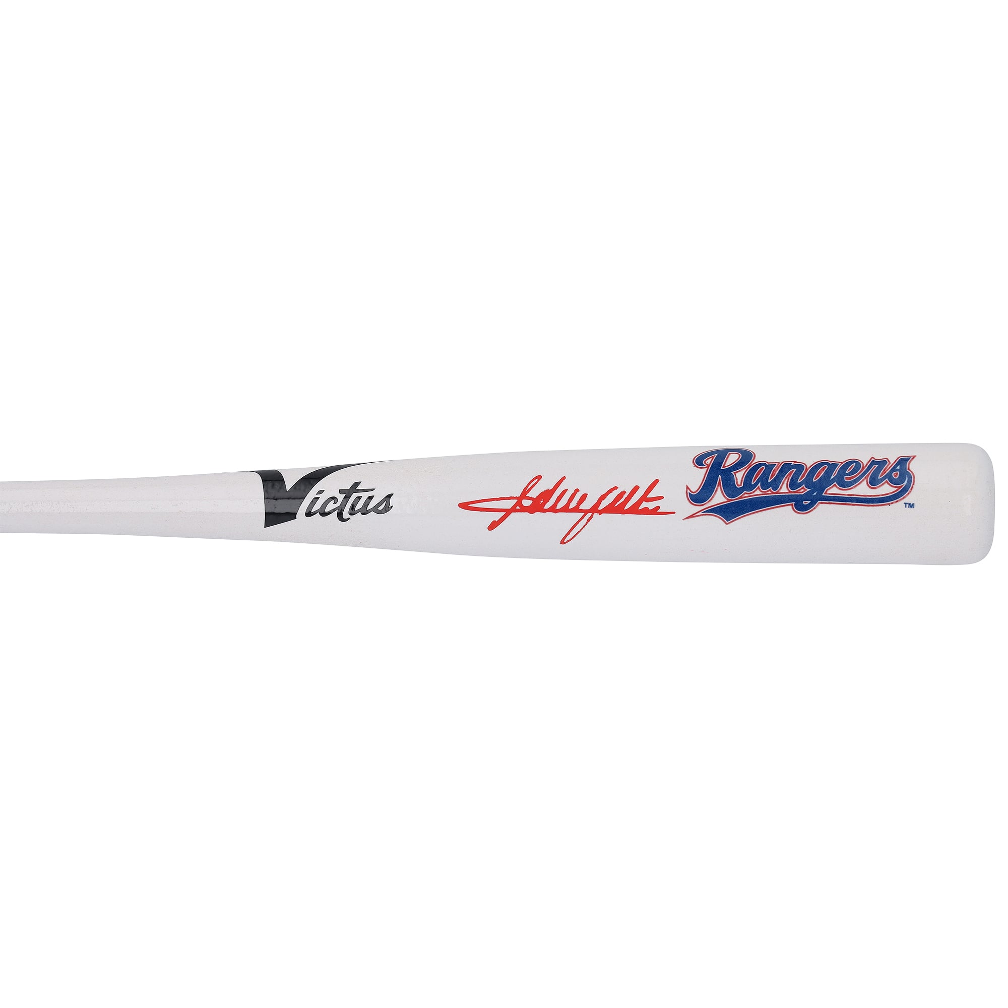 Bâton miniature Victus autographié par Adrian Beltre, Texas Rangers