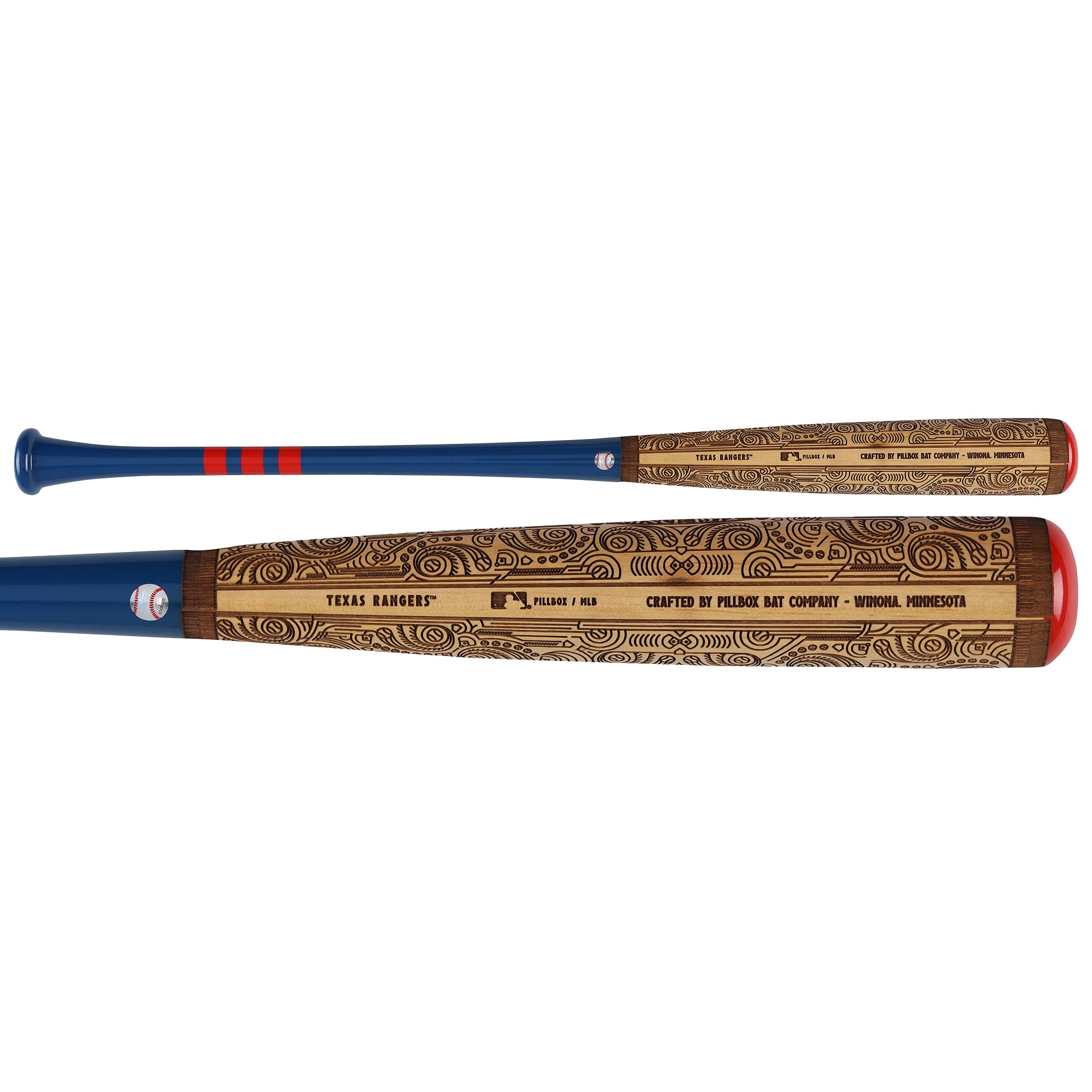 Alex Rodriguez Texas Rangers Autographed Pillbox Bat Company Mural Series Bat with "03 AL MVP" Inscription
