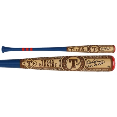 Alex Rodriguez Texas Rangers Autographed Fanatics Authentic Pillbox Bat Company Mural Series Bat with "03 AL MVP" Inscription - Limited Edition #5/5