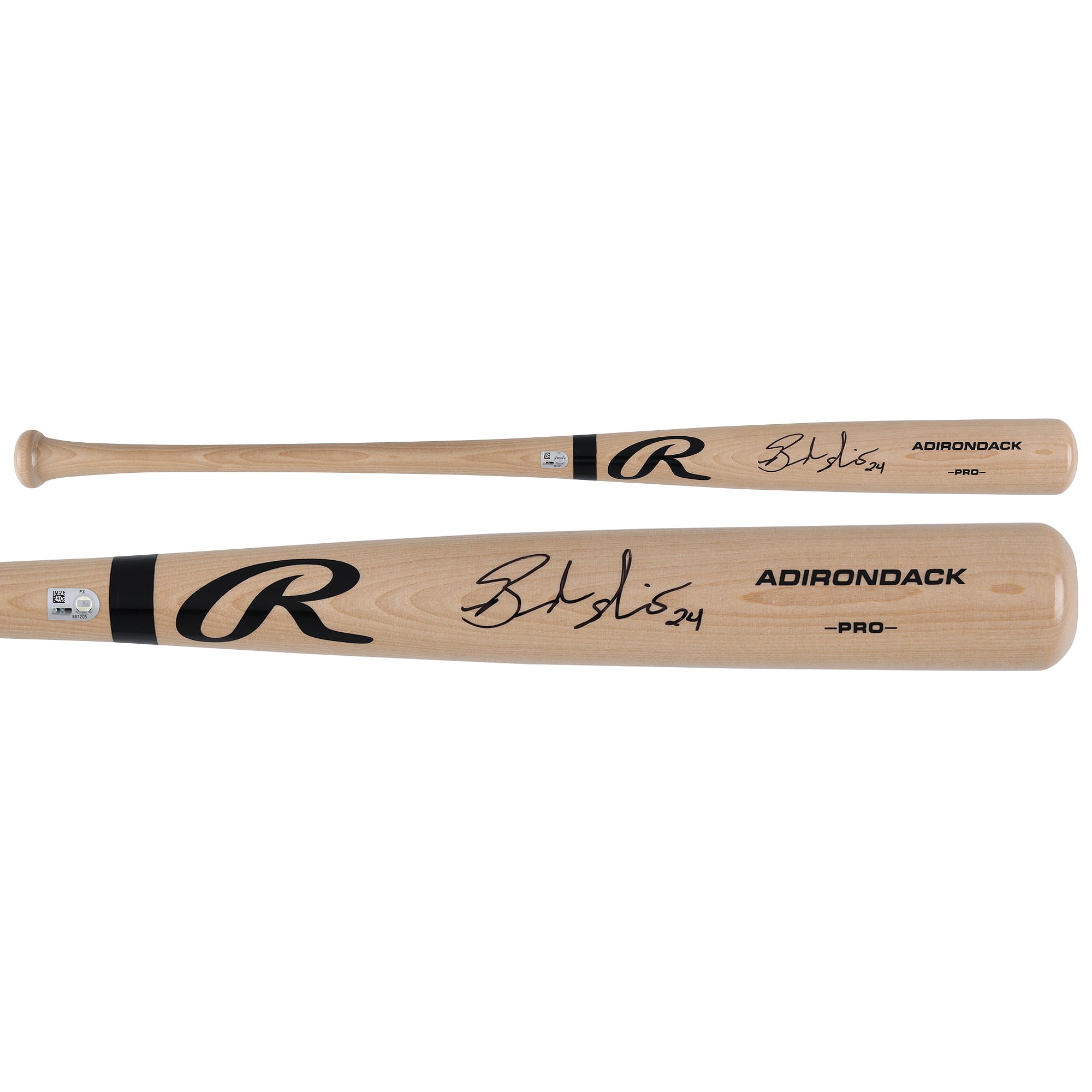 Brandon Nimmo Texas Rangers Autographed Blonde Rawlings Pro Bat