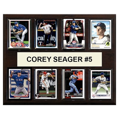 Corey Seager Texas Rangers 12" x 15" Trading Card Plaque