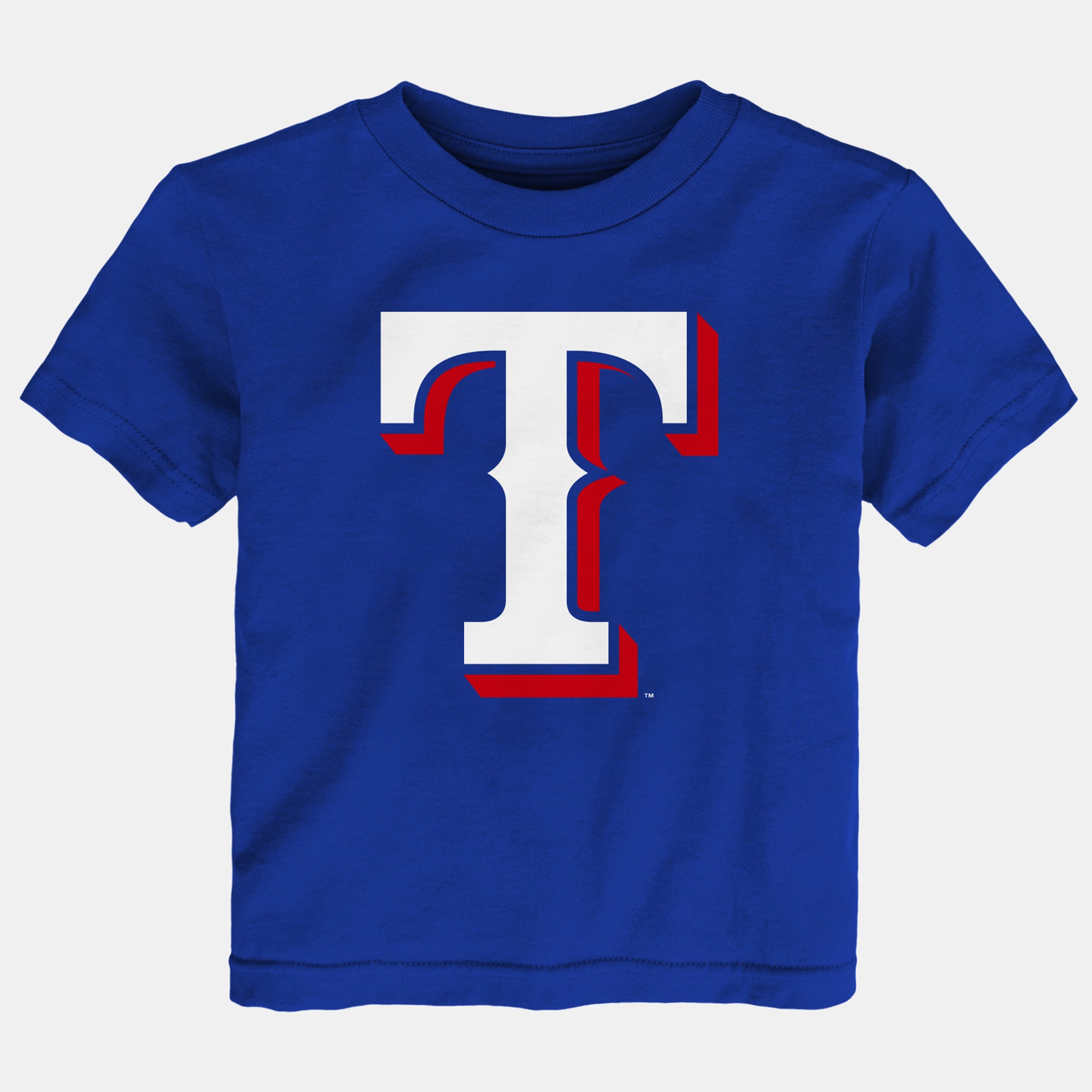 Infant Royal Texas Rangers Team Crew Primary Logo T-Shirt