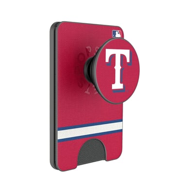 Texas Rangers Keyscaper Stripe PopSockets Magnetic Wallet