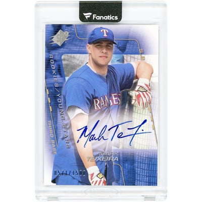 Mark Teixeira Texas Rangers Autographed 2001 Upper Deck SPx #207 #571/1500 Card