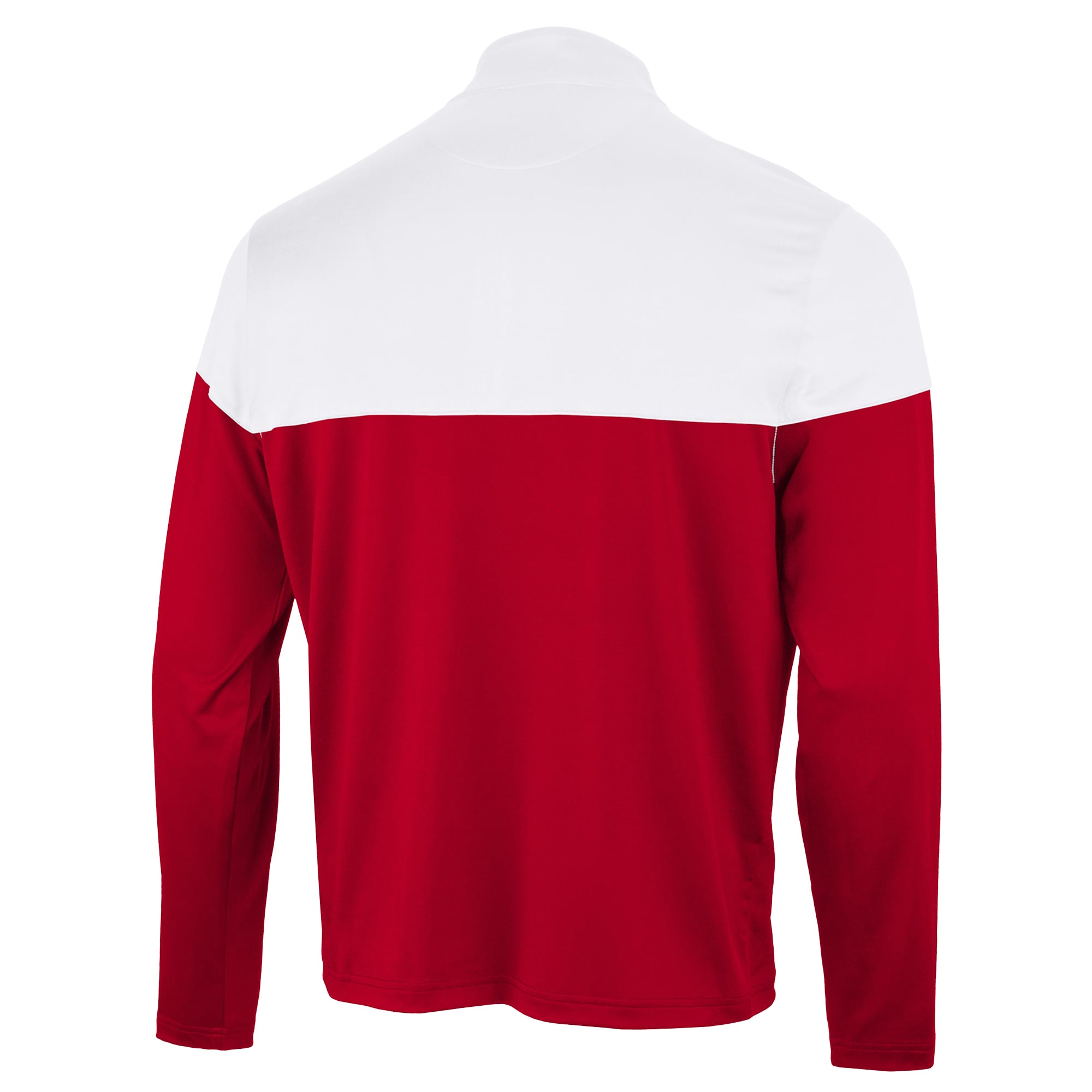 Pull à col zippé Antigua rouge et blanc Texas Rangers pour homme