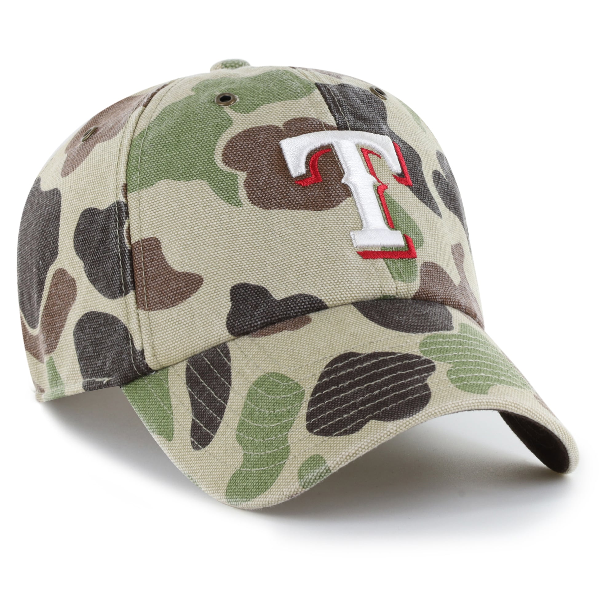 Casquette ajustable Carhartt x '47 Camo Texas Rangers Duck Clean Up pour homme