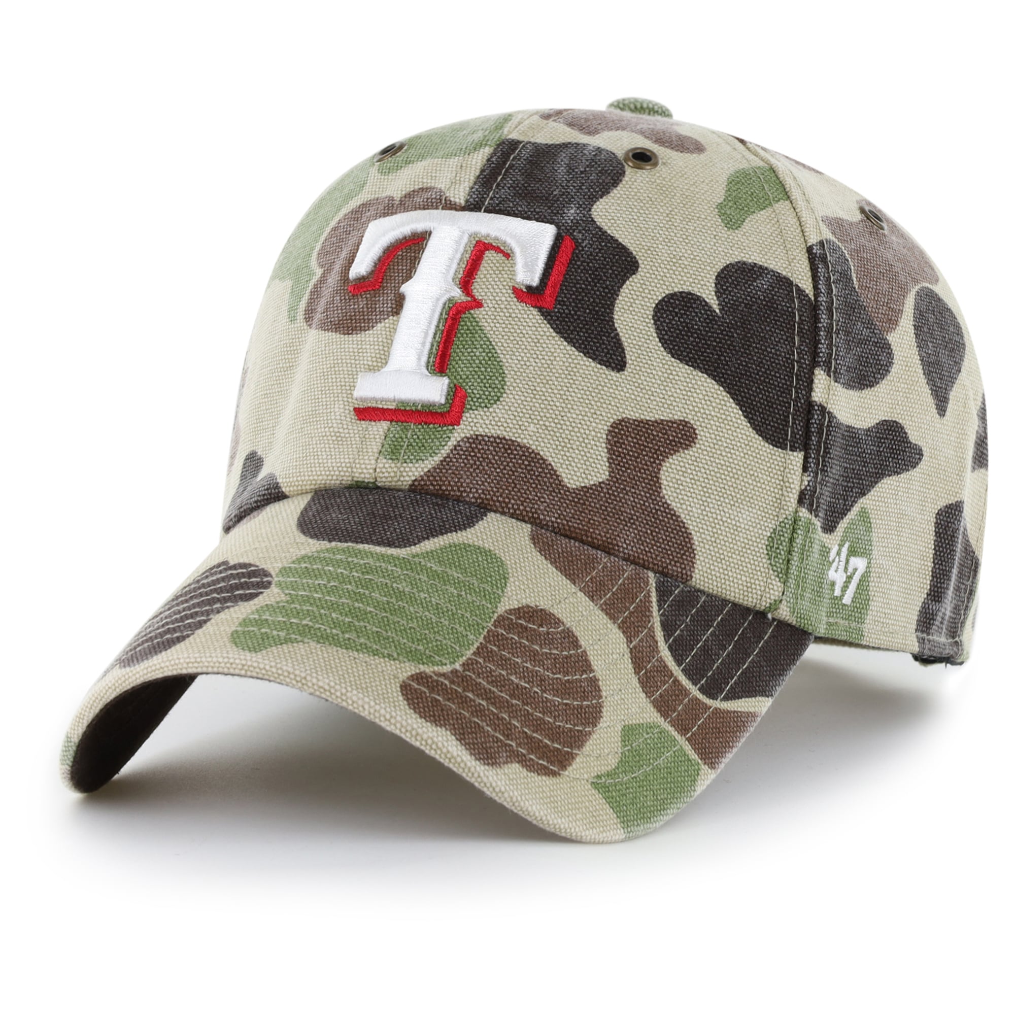 Casquette ajustable Carhartt x '47 Camo Texas Rangers Duck Clean Up pour homme