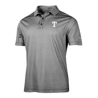 Texas Rangers Columbia Crosscurrent Polo - Black