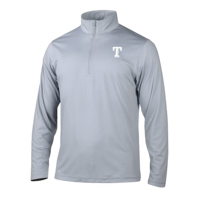 Texas Rangers Columbia Fairway Break Quarter-Zip Pullover - Gray