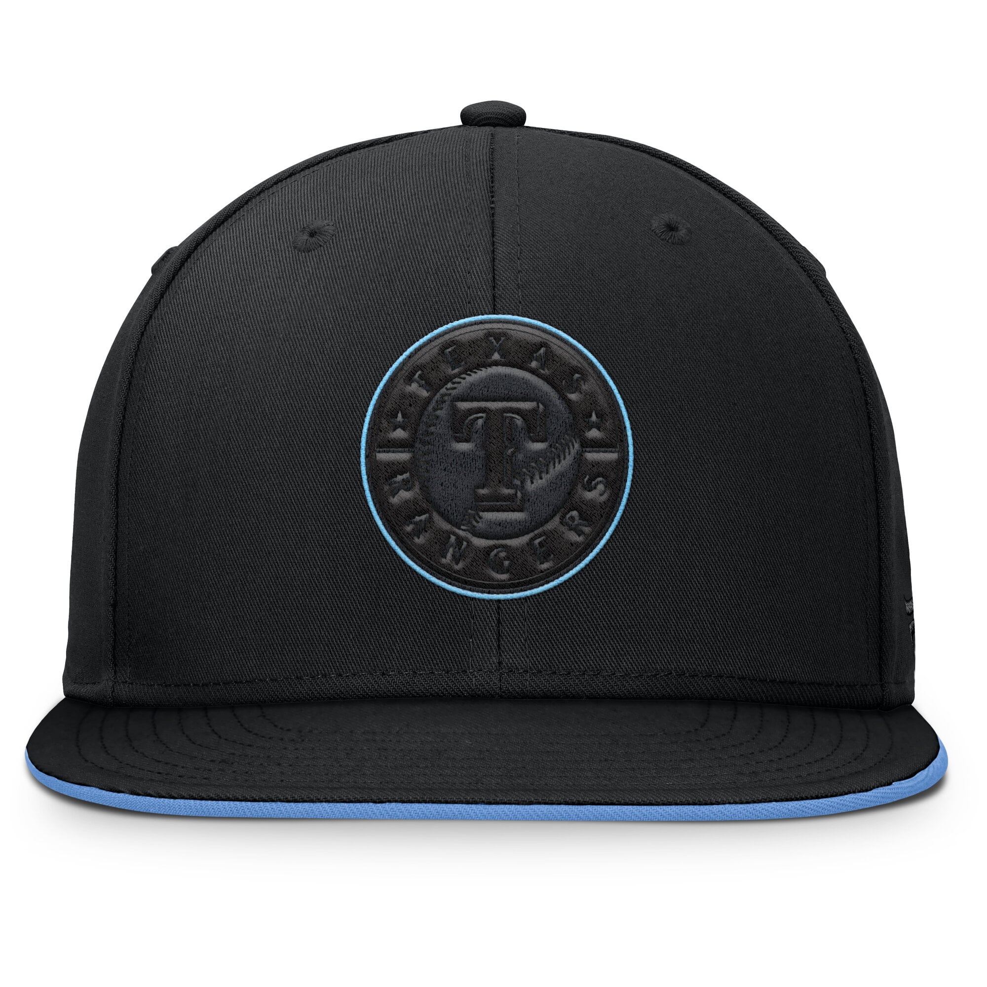 Casquette snapback Fanatics Black Texas Rangers Glint pour homme