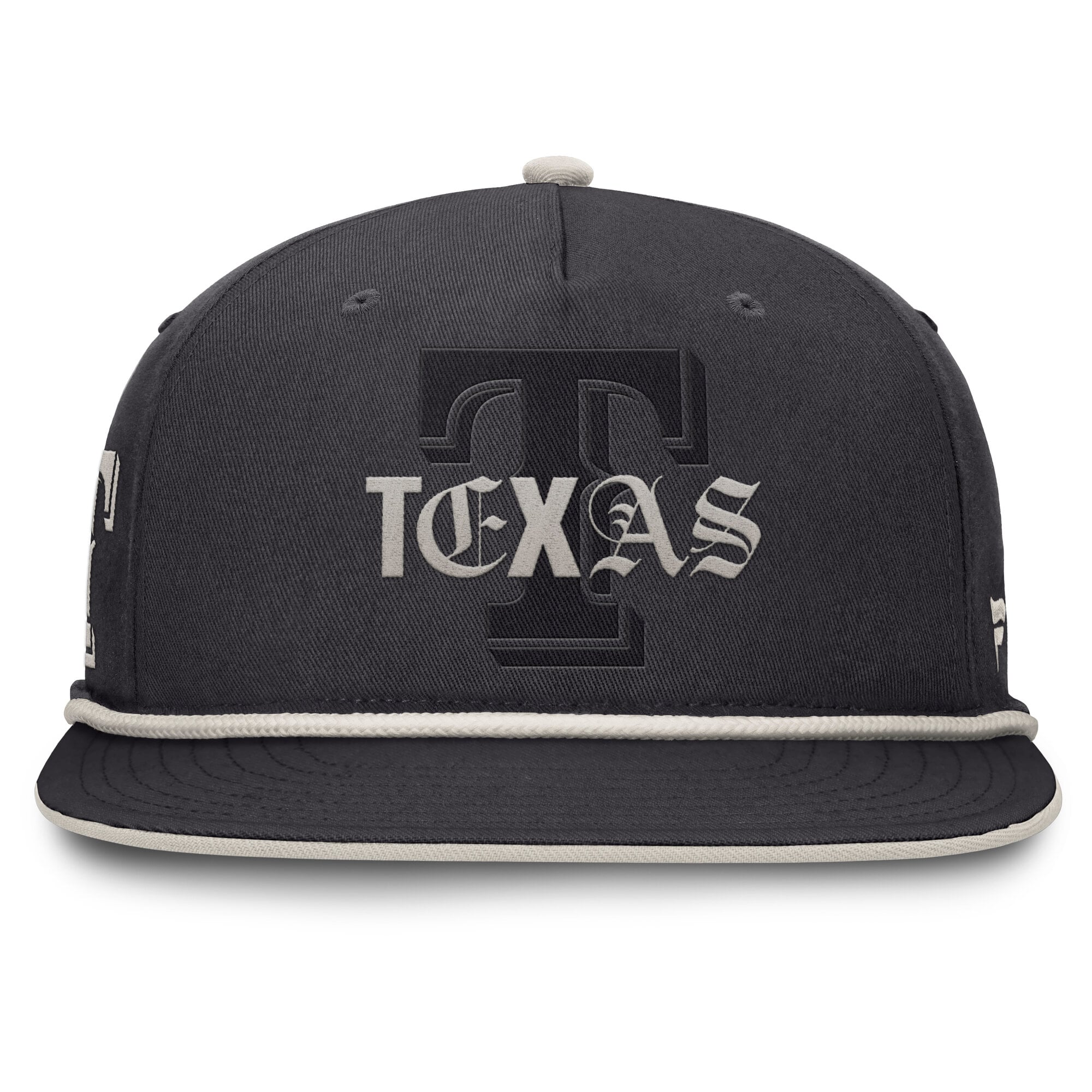 Casquette à pression Gapper Gapper pour homme, couleur graphite, Texas Rangers, de la marque Fanatics.