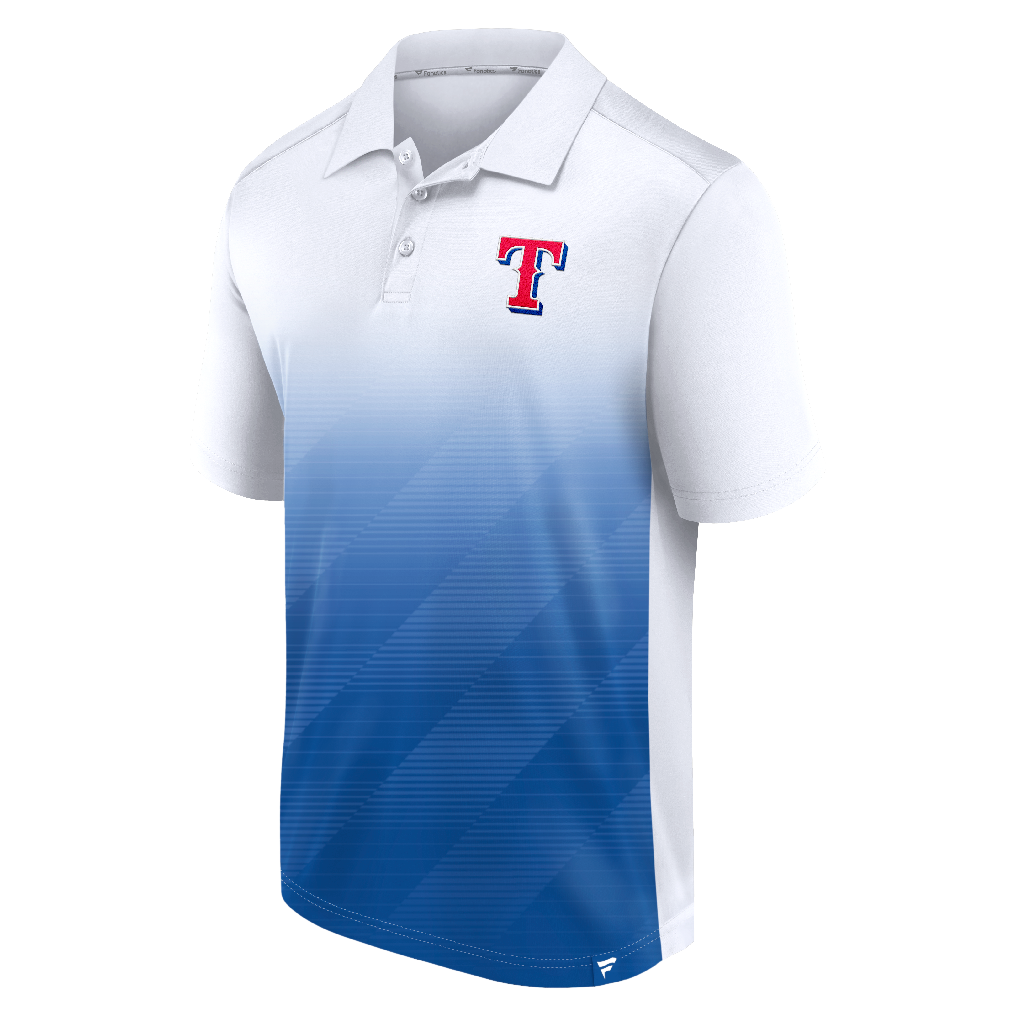 Men's Fanatics White Texas Rangers Parameter Polo