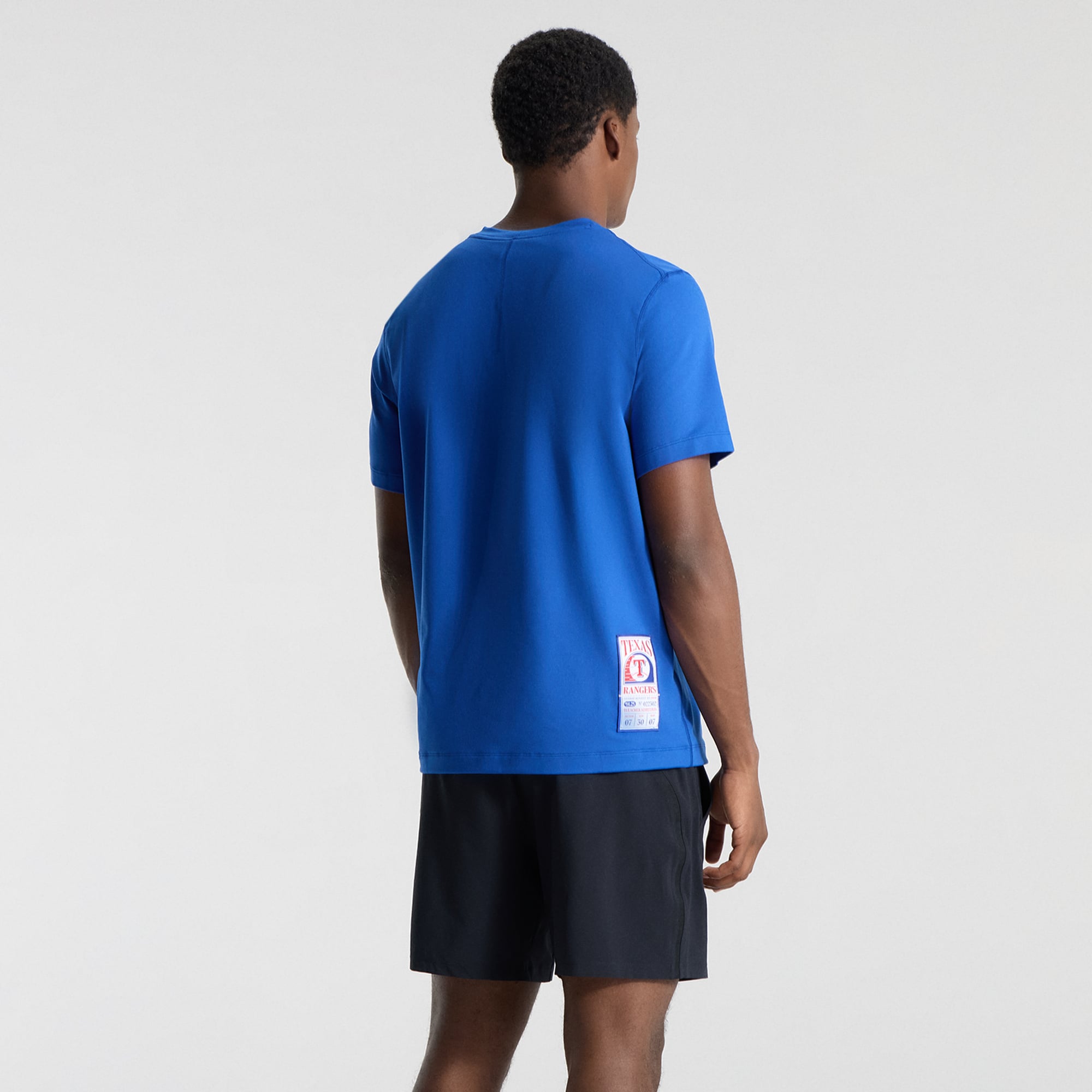 T-shirt en jersey doux bleu cyber Texas Rangers pour homme de lululemon
