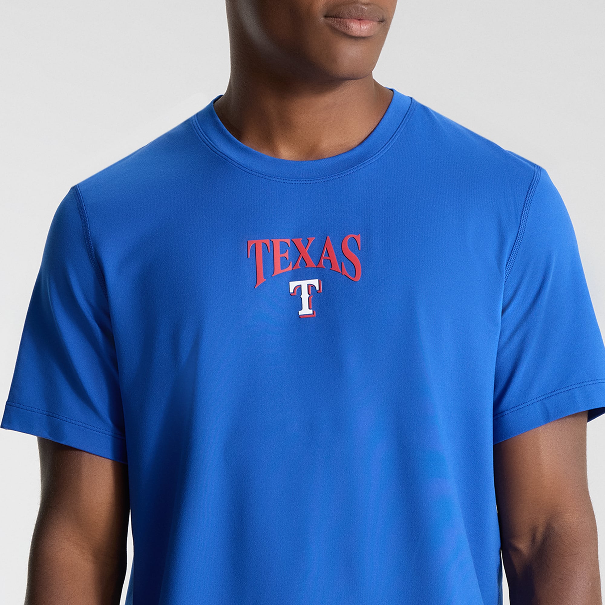 T-shirt en jersey doux bleu cyber Texas Rangers pour homme de lululemon
