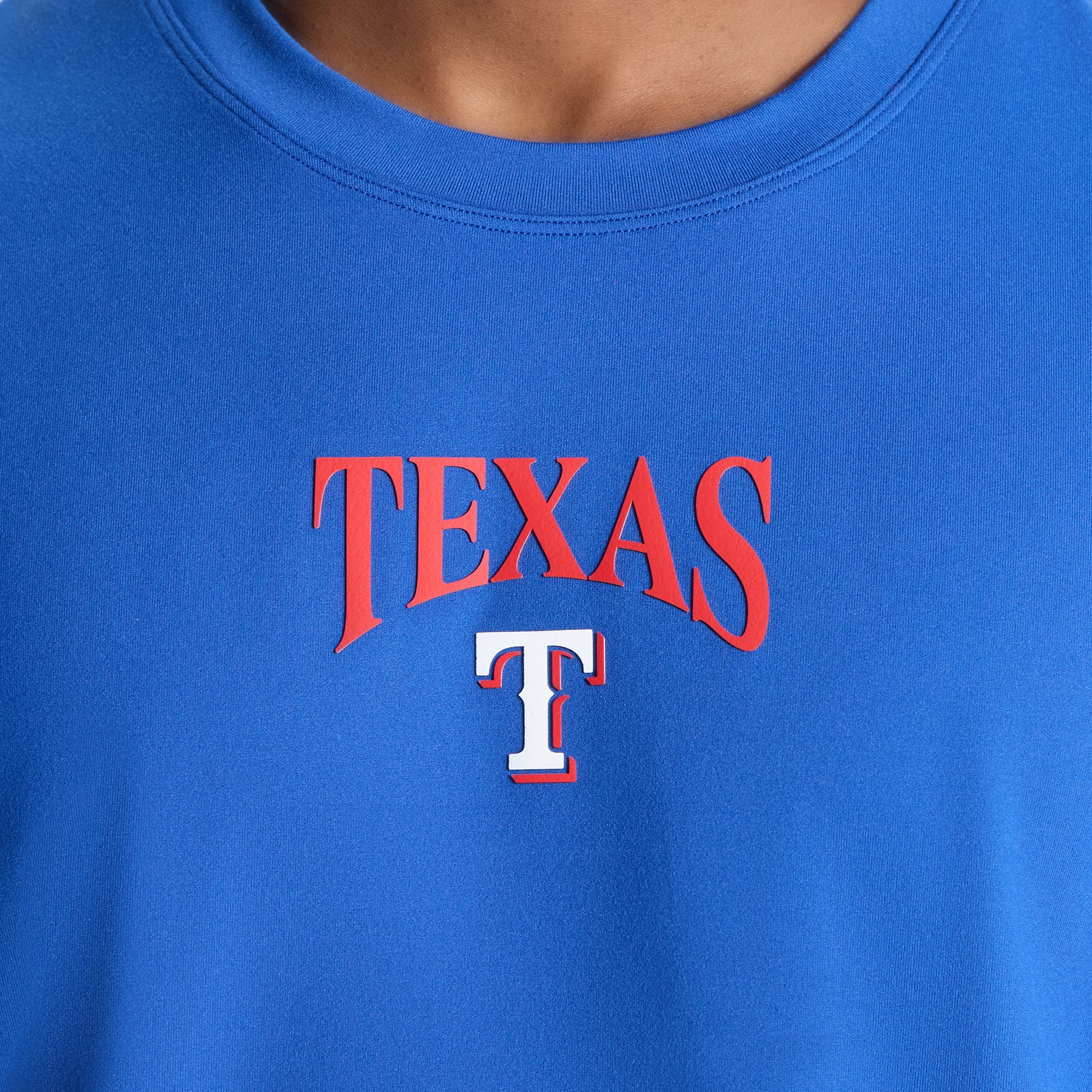 T-shirt en jersey doux bleu cyber Texas Rangers pour homme de lululemon