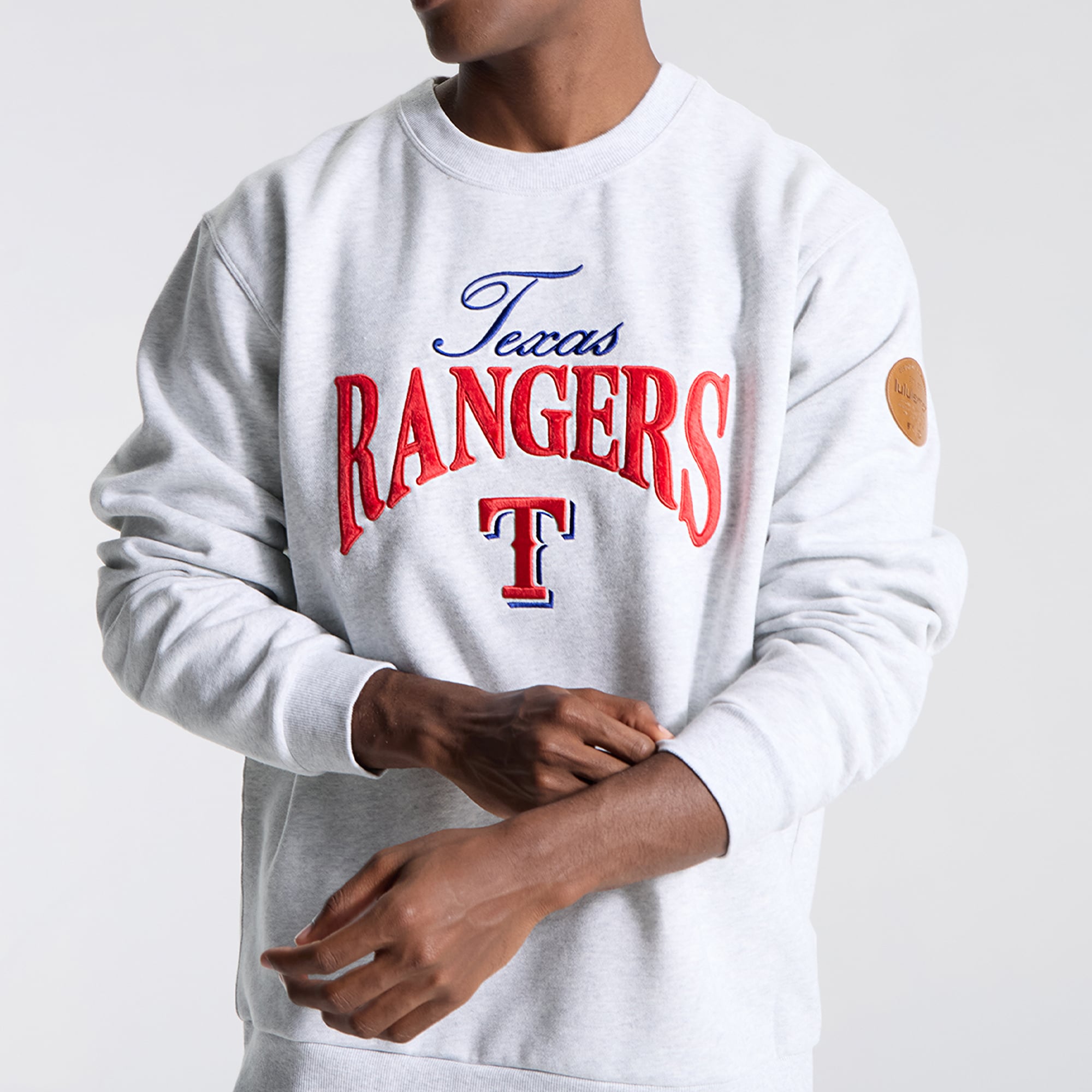 Sweat-shirt Steady State des Texas Rangers, gris chiné ultra clair, pour homme de la marque lululemon.