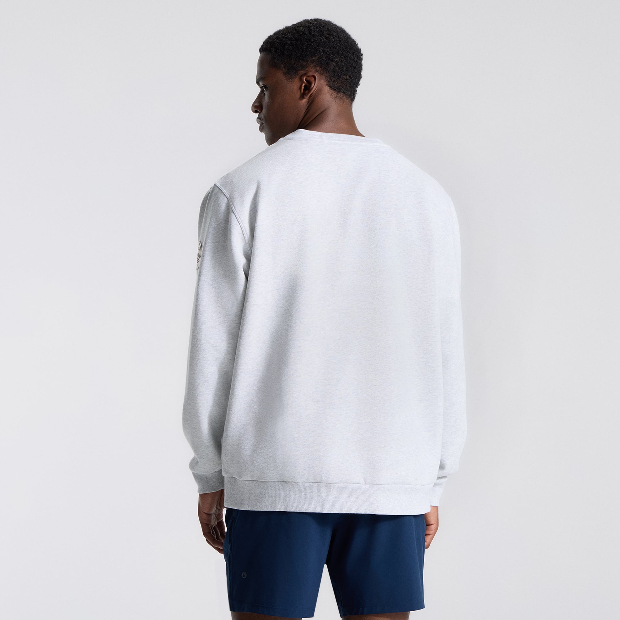 Sweat-shirt Steady State des Texas Rangers, gris chiné ultra clair, pour homme de la marque lululemon.