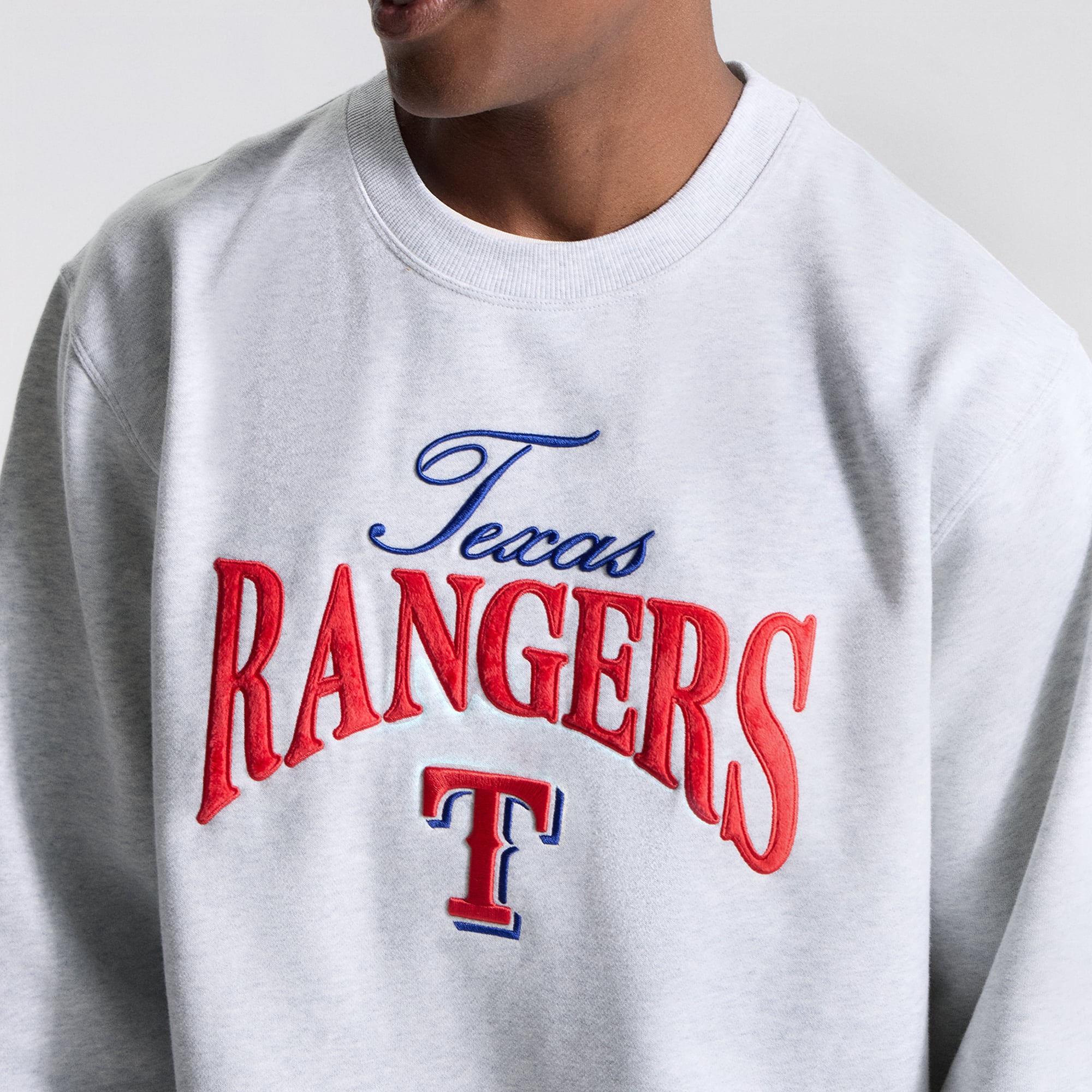 Sweat-shirt Steady State des Texas Rangers, gris chiné ultra clair, pour homme de la marque lululemon.