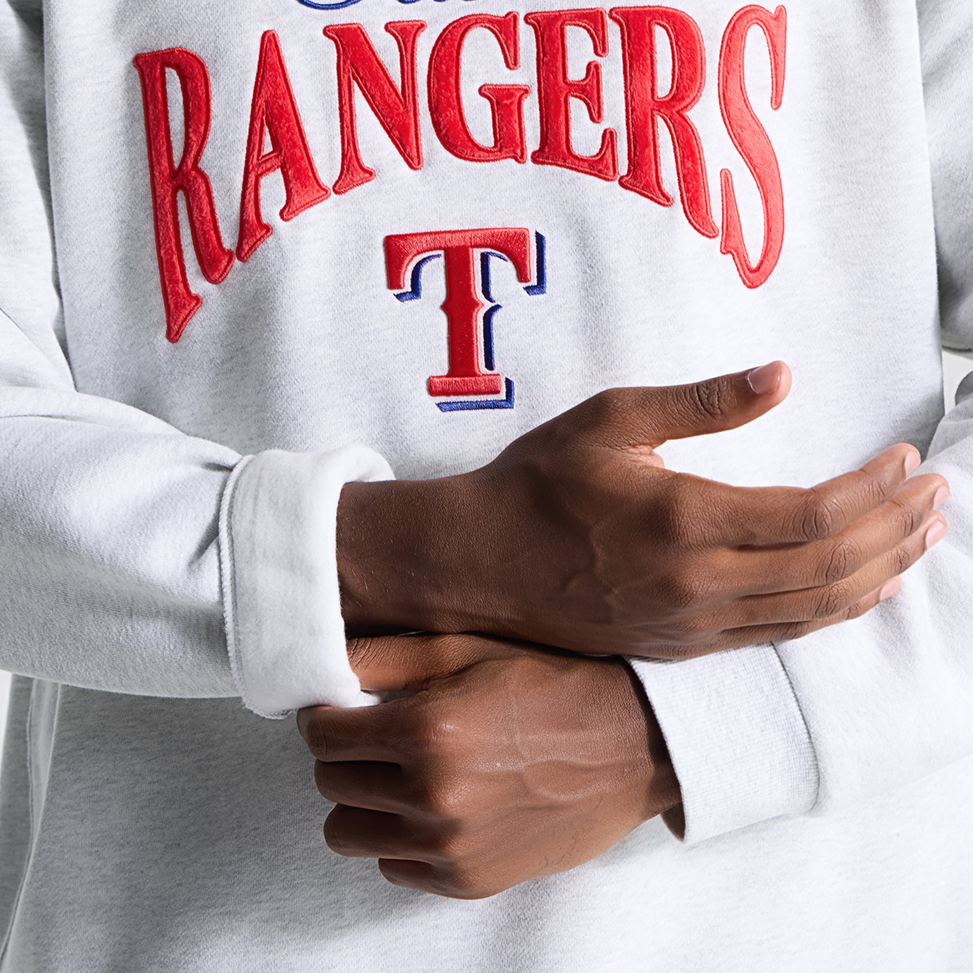 Sweat-shirt Steady State des Texas Rangers, gris chiné ultra clair, pour homme de la marque lululemon.