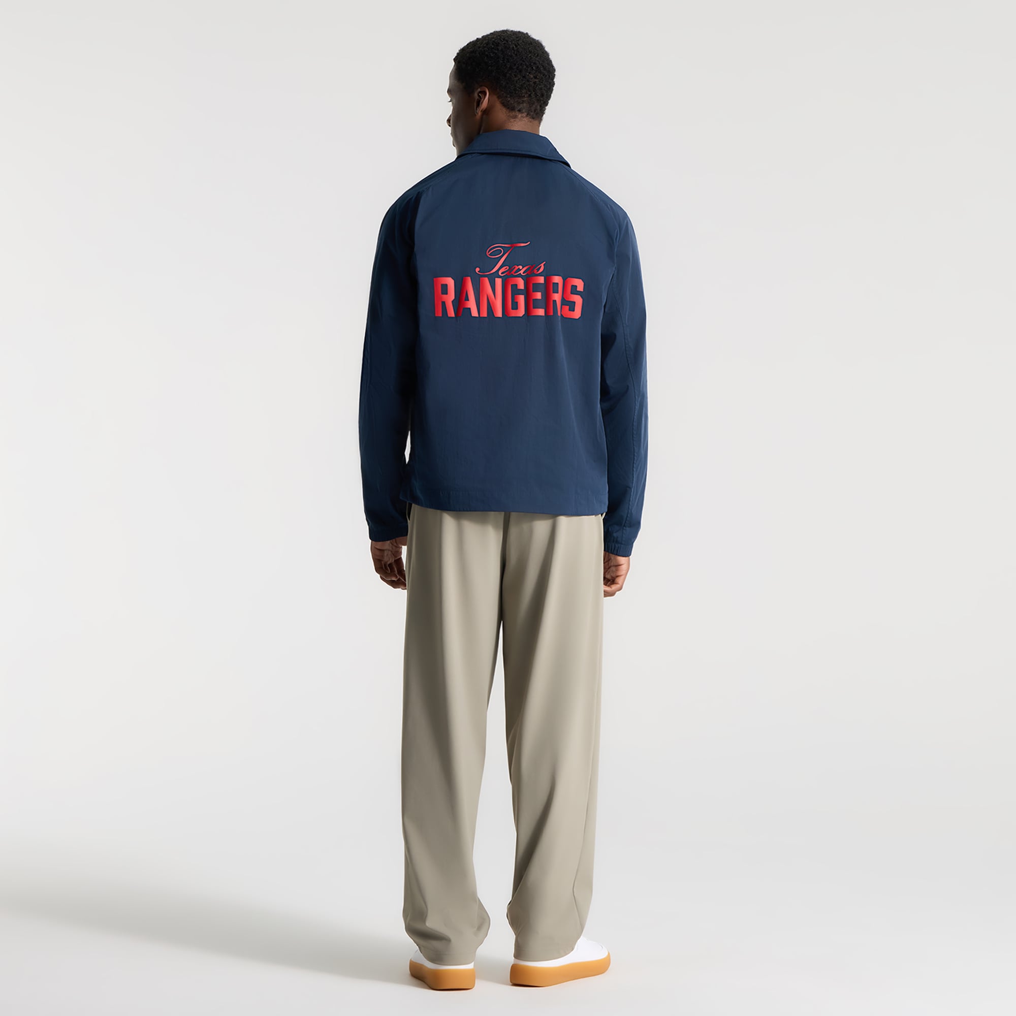 Veste d'entraîneur raglan lululemon True Navy Texas Rangers pour homme