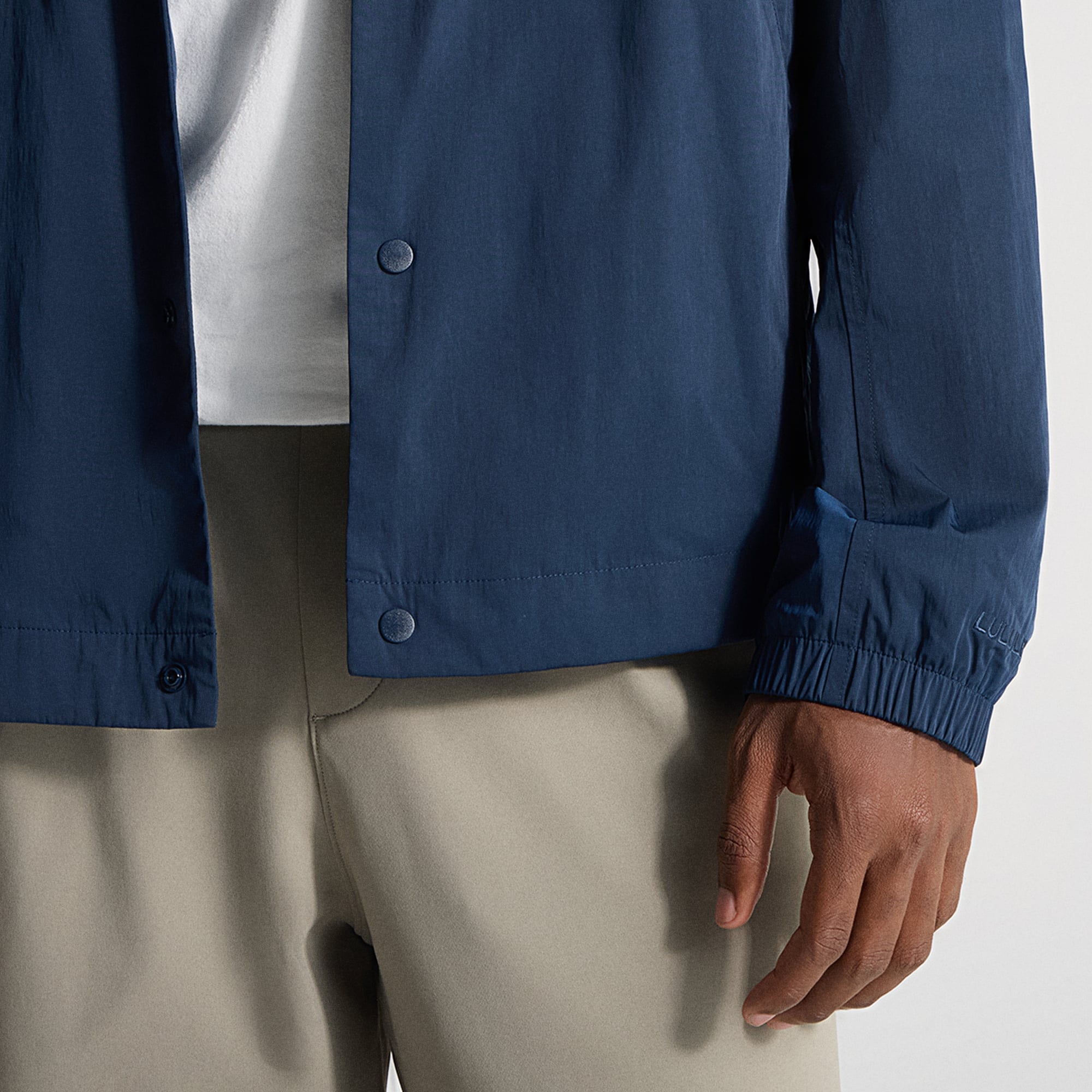 Veste d'entraîneur raglan lululemon True Navy Texas Rangers pour homme