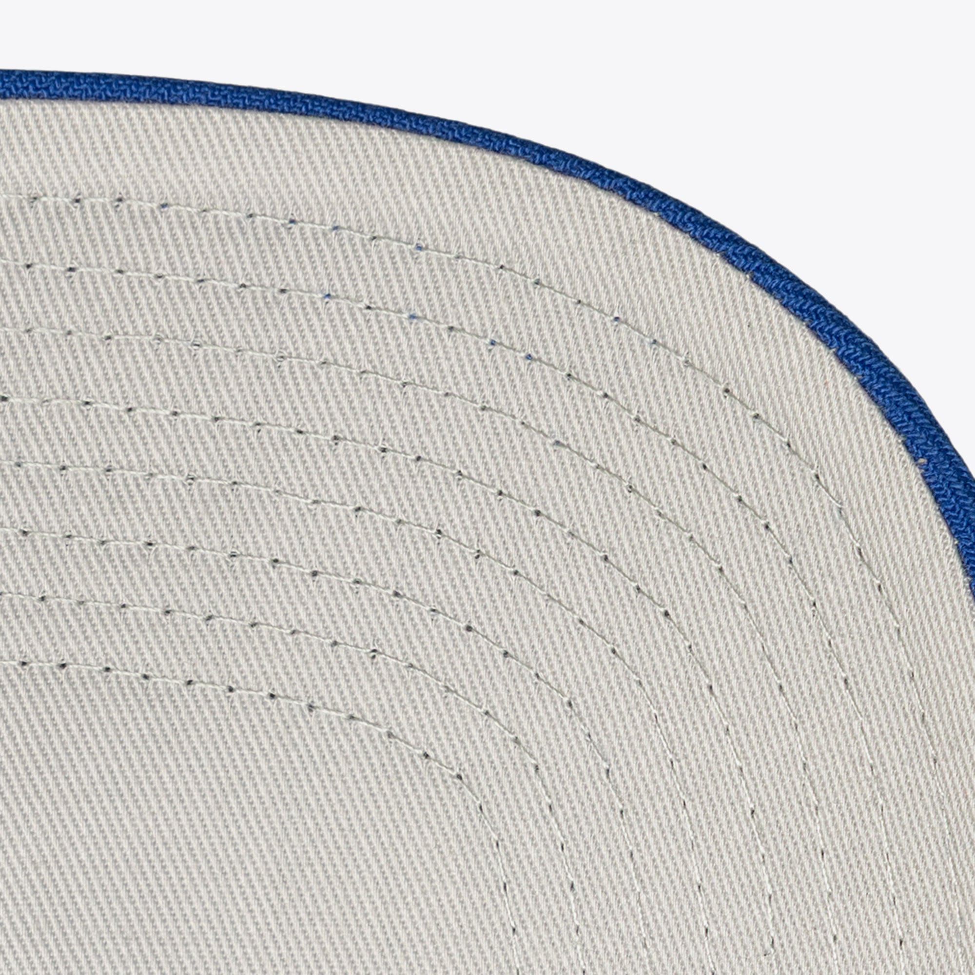 Men's Mitchell & Ness Cream/Royal Texas Rangers Flawless Stretch-Snapback Hat
