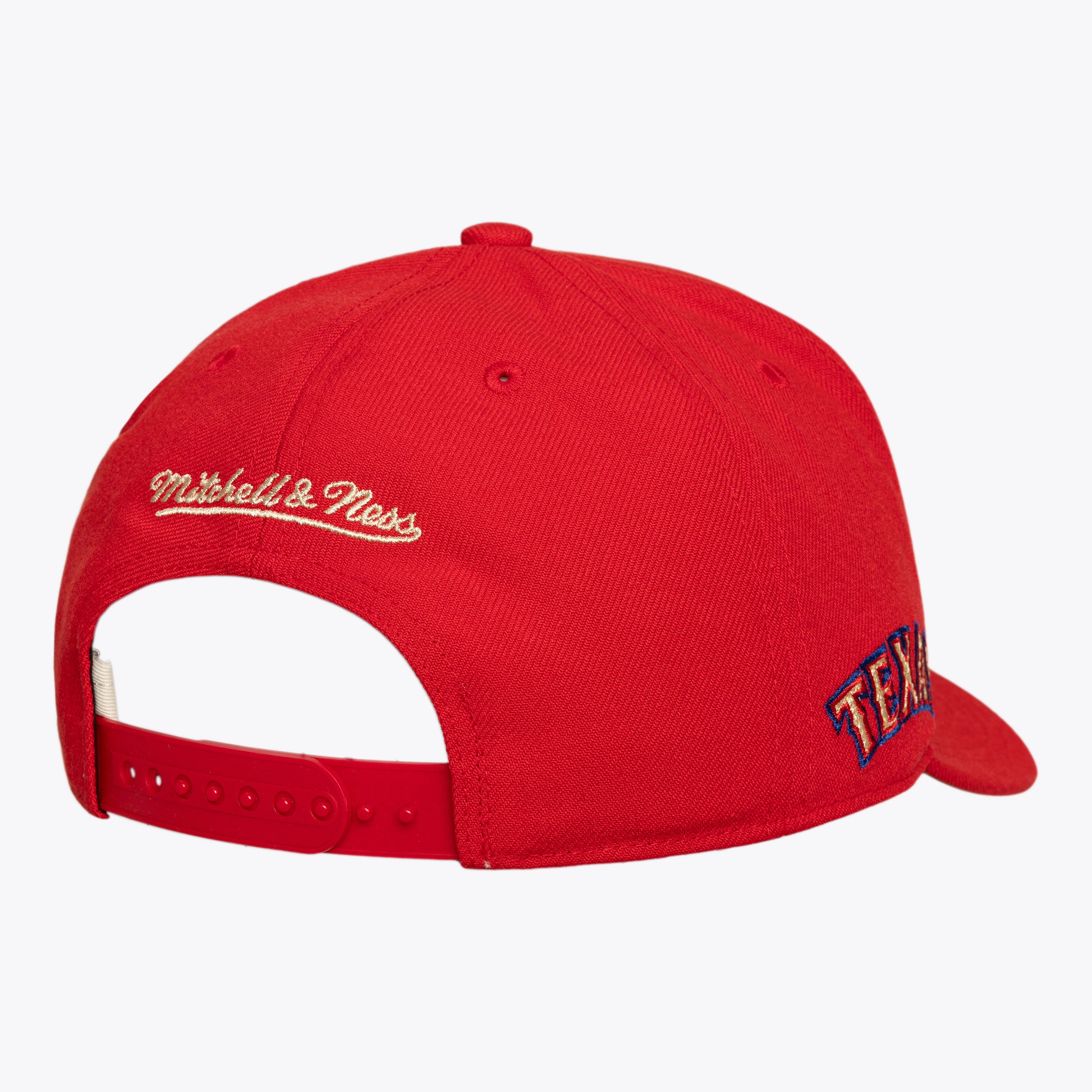Men's Mitchell & Ness Red Texas Rangers Secondary Pro Snapback Hat