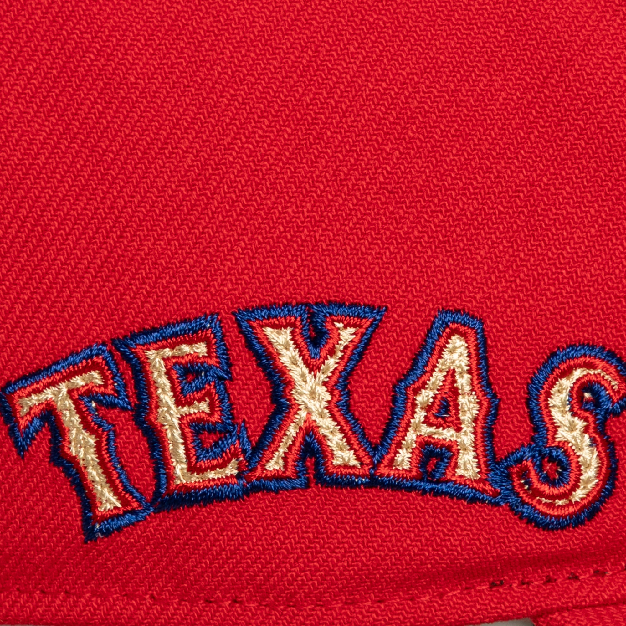 Men's Mitchell & Ness Red Texas Rangers Secondary Pro Snapback Hat