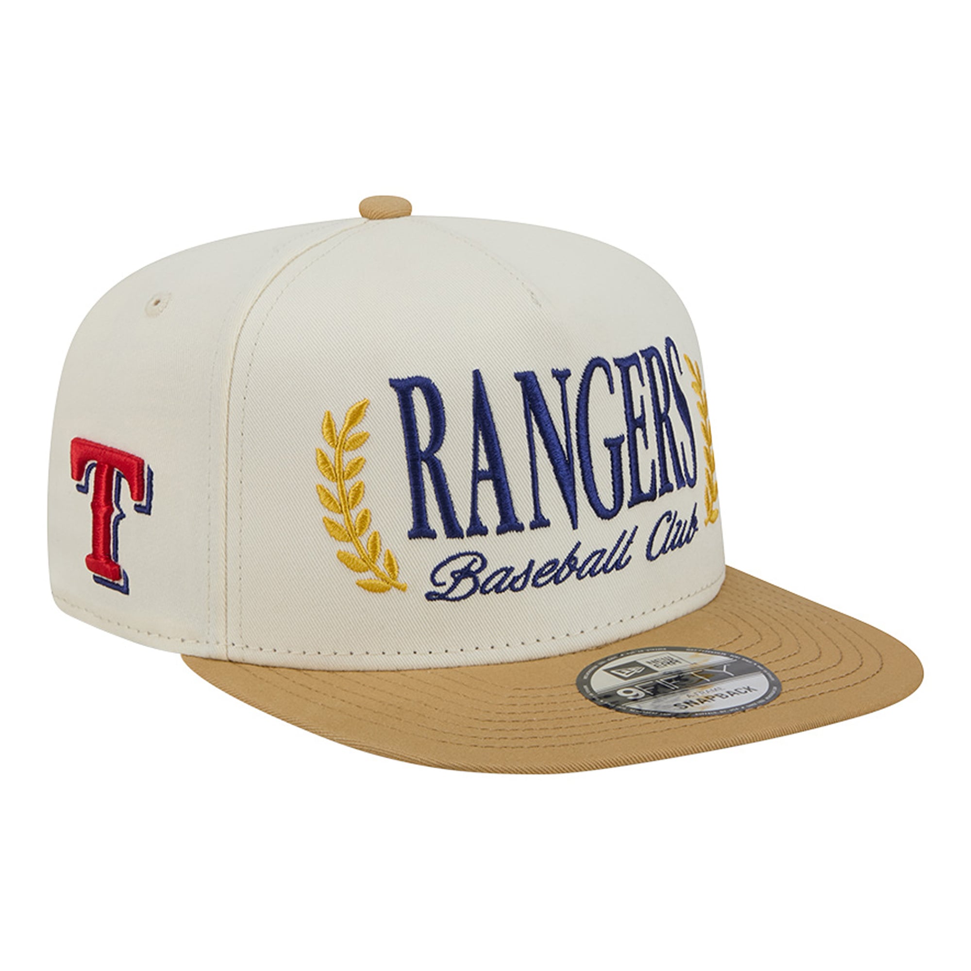 Casquette snapback New Era crème Texas Rangers Club 9FIFTY pour homme